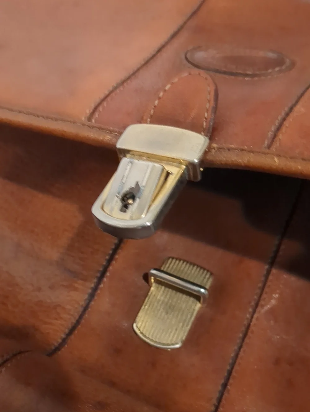 Italian Vintage Brown Leather Doctor-Style Briefcase Satchel
